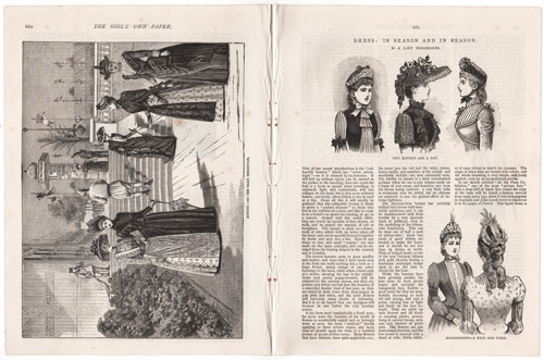 original engravings from The Girl's Own Paper (1888-1890)